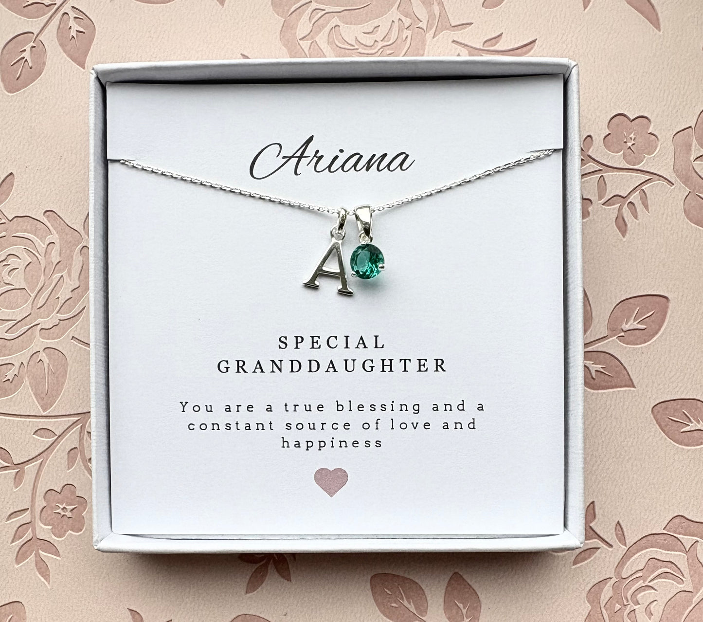 Granddaughter gift necklace