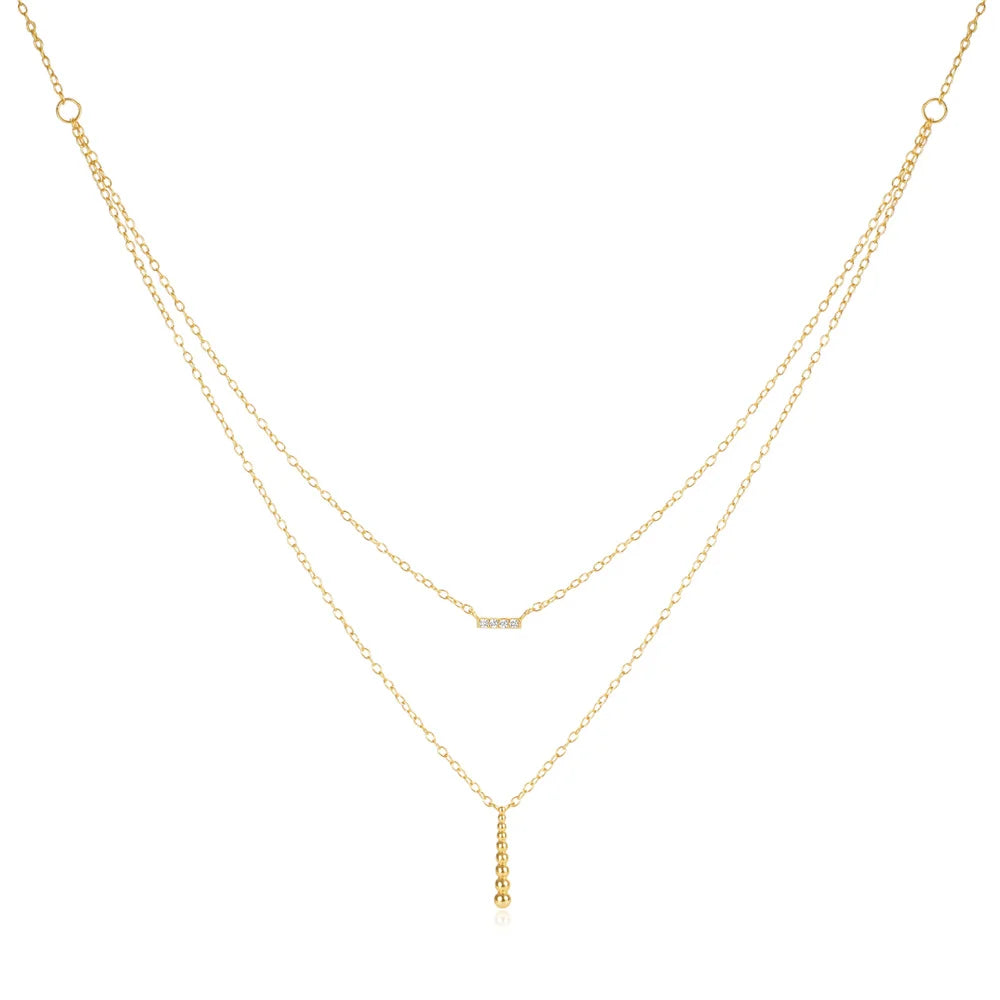 Diamond Layer Chain Necklace