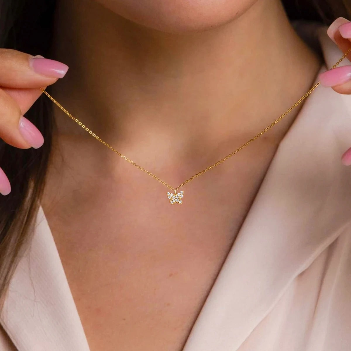 Butterfly Pendant Necklace