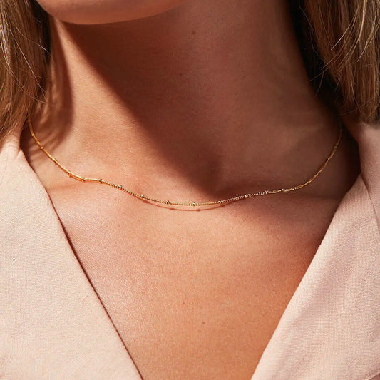 Gold Bead Ball Chain