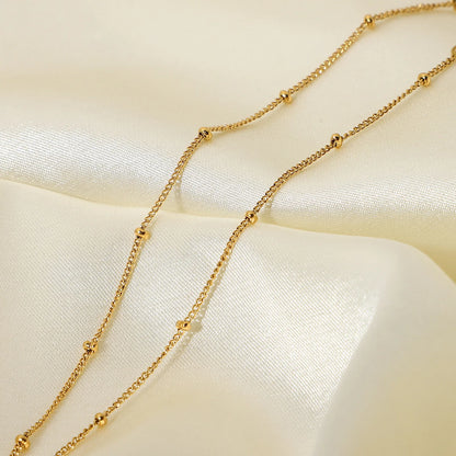 Gold Bead Ball Chain