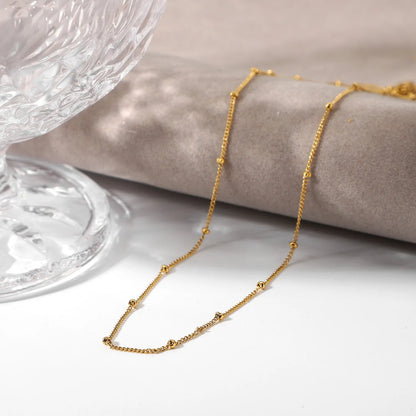 Gold Bead Ball Chain