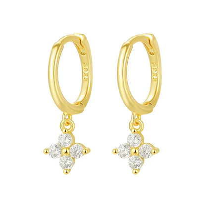 Flower Hoop Earrings