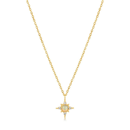 Opal Sun Necklace
