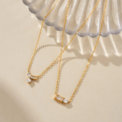 Three Diamond Necklace