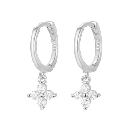 Flower Hoop Earrings