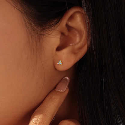 Trio opal studs
