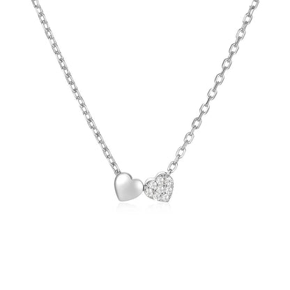 Tiny Double Heart Necklace
